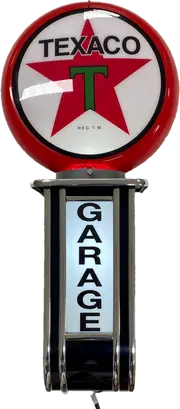 Massive TEXACO Fuel Oil GARAGE Wall Sign Led Bar Lighting Light RED
