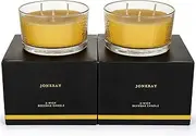 3-Wick Beeswax Candles in Glass Jar, Pure Natural Handmade Beeswax Candles, 4oz - 22-Hour Lasting Candles for Home (Pack of 2)