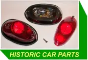 2 STOP/TAIL LIGHTS for TRIUMPH TR3A & TR3B 1956-57 to replace Lucas L549 53330