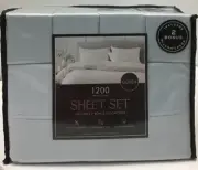 1200 Thread Count Queen Sheet Set 6 Piece In Country Aire