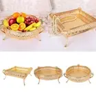 storage rack Ellipse Fruit Plate Bowl Metal Tray Storage Tray Nordic Style