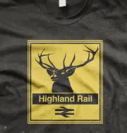 Highland rail class 47 diesel model railway t shirt