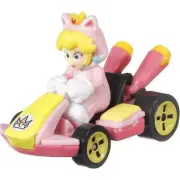 Hot Wheels Mario Kart Cat Peach Standard Car – 1:64 Die-Cast Vehicle