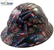 American Biker Hydro Dipped Full Brim Hard Hat