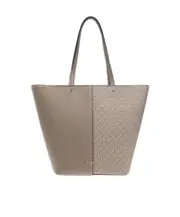logo-print canvas tote bag One size grey