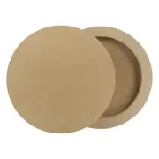2 Pack Wood Canvas Boards, 8 Inch Wood Art Canvases Round Wood Panel