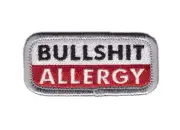 2.5" BullShit Allergy Morale Patch for VELCRO® BRAND Hook Fastener