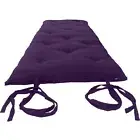 Twin Traditional Japanese Floor Rolling Mattress, Shiki Futon 3 x 39 x 80 Purple