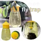 Reusable Fruit Fly Trap Killer Yellow Cage Drosophila Catcher Trap Fly N3R6