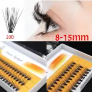 60Cluster Individual EyeLashes Grafting False Lashes Extension DIY Makeup Beauty