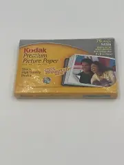 Kodak Photo Paper 75 Sheets 4" x 6" 61lb 8mil Pictures Ink Jet Printer