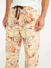 Peter Alexander Men's Papa Bear Print Long Flannelette Pyjama Pants Size XXXL