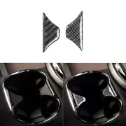 Real Carbon Fiber Central Water Cup Holder Panel Cover For Mazda CX-9 CX9 16-23 (for: Mazda)