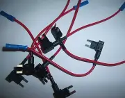 (3) ATM Mini Fuse Tap to Add on Dual Circuit Adapter Auto Car Audio Terminals