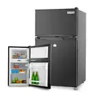 NNEMB 95L Portable Upright Fridge 12V/24V/240V for Motorhome-Caravan-Black