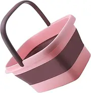 Portable Foot Basin Home Folding Bucket Foot Bath Basin Bump Massage TPE Material Large Storage Bucket