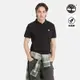 Timberland 男款黑色休閒短袖Polo衫|A2EPM001
