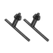 2pcs 6mm 12 Teeth Chuck Key for 1.5-13mm Drill Chuck Repair Tool Black