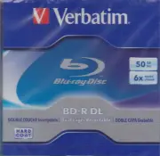 Verbatim BD-R DL Blu-Ray Dual Layer Recordable sealed new blank 50GB jewel case
