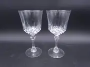Water Goblet Wine Glass Crystal St. Germain Durand Vintage - Set of 2