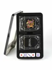 Santana Logo & Shaman Dual Pack Poker Game Playing Cards and Dice (2 Pack)