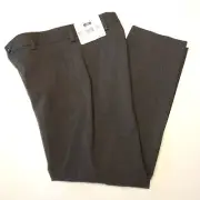 NWT Sz 8 Joseph Abboud Boys Dress Pants charcoal gray polyester rayon spandex