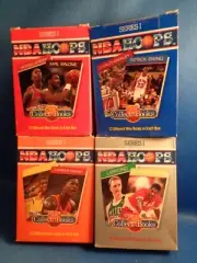 1990 HOOPS BASKETBALL - COLLECT A BOOK SERIES I (4) CLASSIC SETS ! JORDAN / BYRD