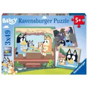 Ravensburger 05685-9 Bluey 3x49pc Jigsaw Puzzle Brand New