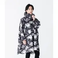 在飛比找森森購物網優惠-日本KIU 163191 墨跡 標準成人空氣感有袖斗篷雨衣 