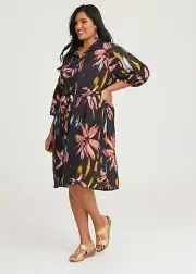 ts Taking Shape Shirt Dress Size 20 Natural Nadia Shirt Style NWT