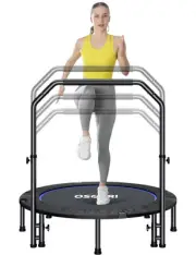 48" Rebounder Trampoline Foldable for Adults Max Load 450lbs, Mini Trampoline...