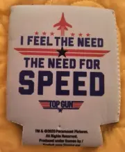 Movie Top Gun I Feel the Need For Speed Can Cooler Drink Hugger Koozie Licensed