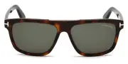 Tom Ford FT0628 Cecilio-02 Sunglasses Shiny Dark Havana Green 57mm