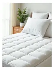 Royal Comfort 1000GSM Goose Feather and Down Mattress Topper in White