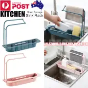 Kitchen Faucet Storage Rack Holder Soap Sponges Caddy Organizer Sink Basket Rack