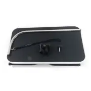 32" Foldable Pet Grooming Table with Adjustable Arm Black