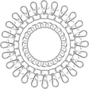 Anezus 100Pcs Key Chain Clip Hook and D Rings Set Include 50Pcs Swivel Snap Hook