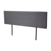 Linen Fabric King Bed Headboard Bedhead - Grey