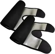 Pair Silver Ion Beam Leg Belt for Women Sauna Leg Wrap Thigh Slimming Sleeves Fitness Thigh Brace for
