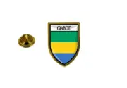 pins pin's flag national badge backpack hat shield world gabon