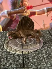 Dimetrodon D&D Miniature Dungeons Dragons Sand Stone 8 large dinosaur monster