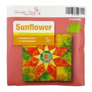 Sunflower Patchwork Template Set 6 Pieces Meredithe Clark Collection