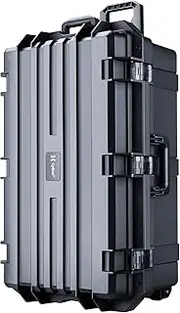 Lykus HC-7530 Large Waterproof Hard Case with Wheels and Customizable Foam, Interior Size 29.5x17.7x11.8 inch, Suitable for Cameras, Lenses, Electronic Equipment and More
