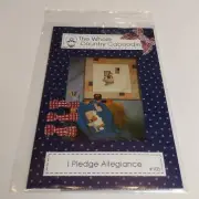 The Whole Country Caboodle I Pledge Allegiance Folk Art Applique Pattern 1992