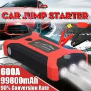 Portable 99800mAh 12V Car Jump Starter Pack Power Bank Battery Vehicle Booster
