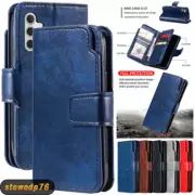 For Samsung A06 A16 A55 A05s A54 A53 A52 Magnetic Case Leather Wallet Flip Cover