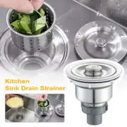 Kitchen Drain Sink Strainer Plug Stainless Steel Plug Sink Stopper Filter USA