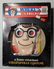 New Where's Waldo Collegeville Tiny Tots 3-4yrs Costume with Mask 1986 No 2475
