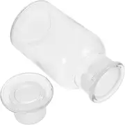 ABOOFAN 1Pc Narrow Mouth Reagent Bottle Chemical Glass Storage for Laboratory Use High Light Transmittance Heat Resistance Frosted Glass Stopper Powder and Liquid