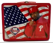 VTG 2002 SGA Philadelphia Phillies Oreo Promo Lunchbox Rollins, Burrell Acme